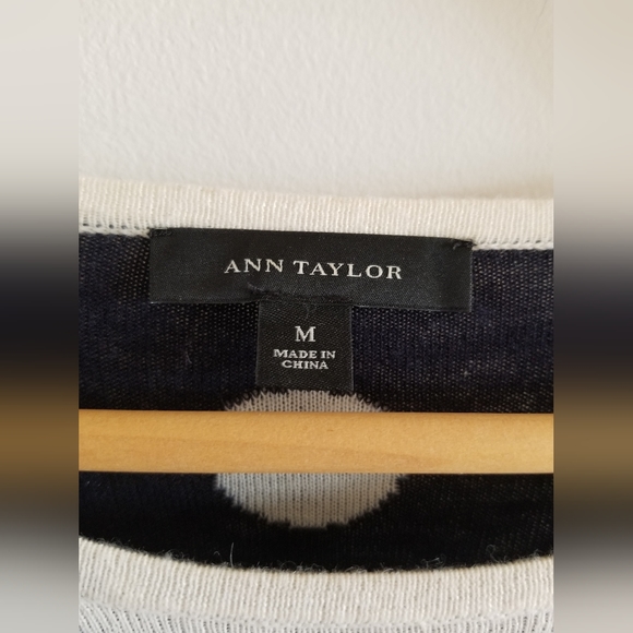 Polka Dot Long Sleeved Sweater by Ann Taylor - size Medium - Picture 2 of 7